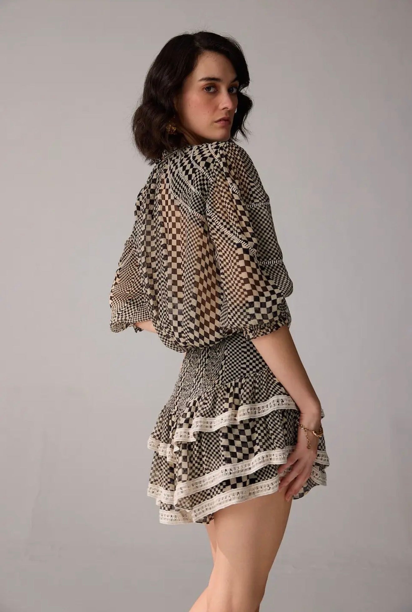 01 - Keira plaid mini skirt