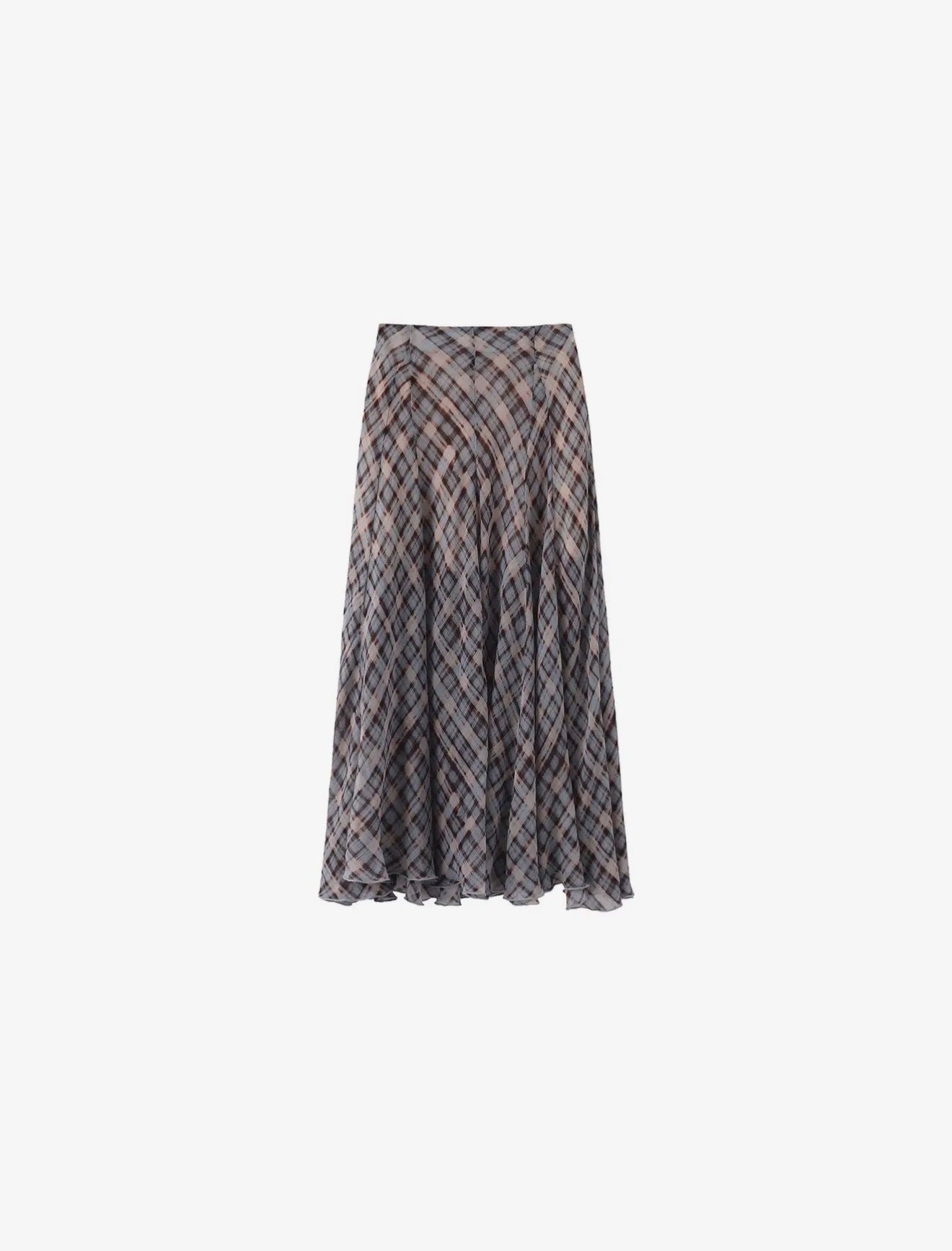 04 - Midnight Plaid Flow Skirt