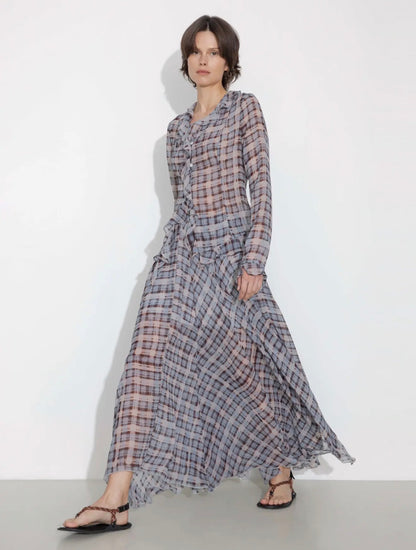 04 - Midnight Plaid Flow Skirt