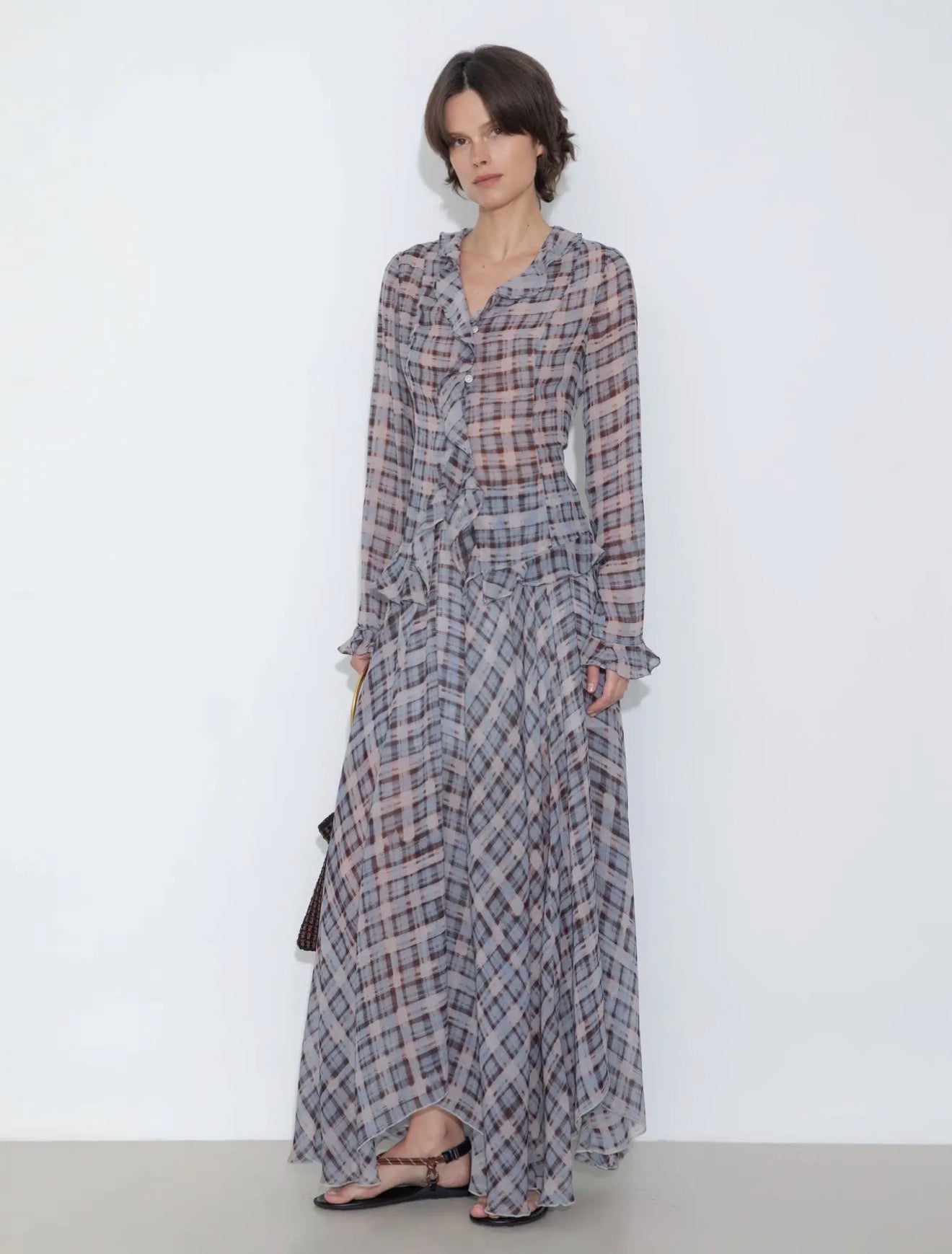 04 - Midnight Plaid Flow Skirt