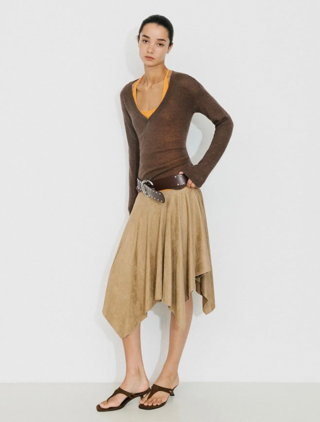 08 - Desert Asymmetric Flow Skirt
