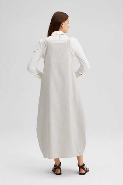 Button Detailed Linen Gilet
